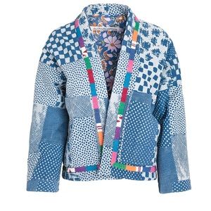 Alix of Bohemia Siri Indigo Kimono Jacket in Cornflower Blue